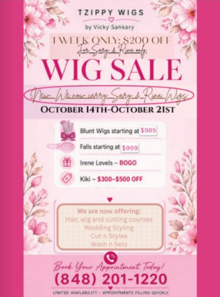 Tzippy Wigs - WIG SALE